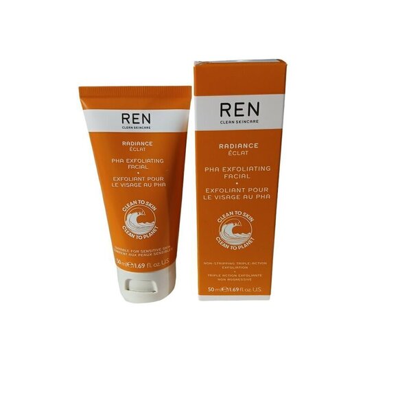 REN Clean Skincare Radiance PHA Facial Exfoliator Full Size 50ml NIB Sealed - Picture 4 of 7